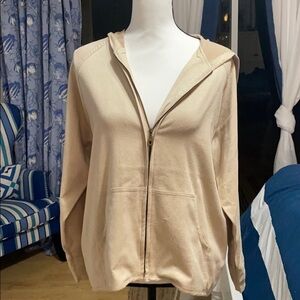 Calispia Faux Suede Hooded Jacket